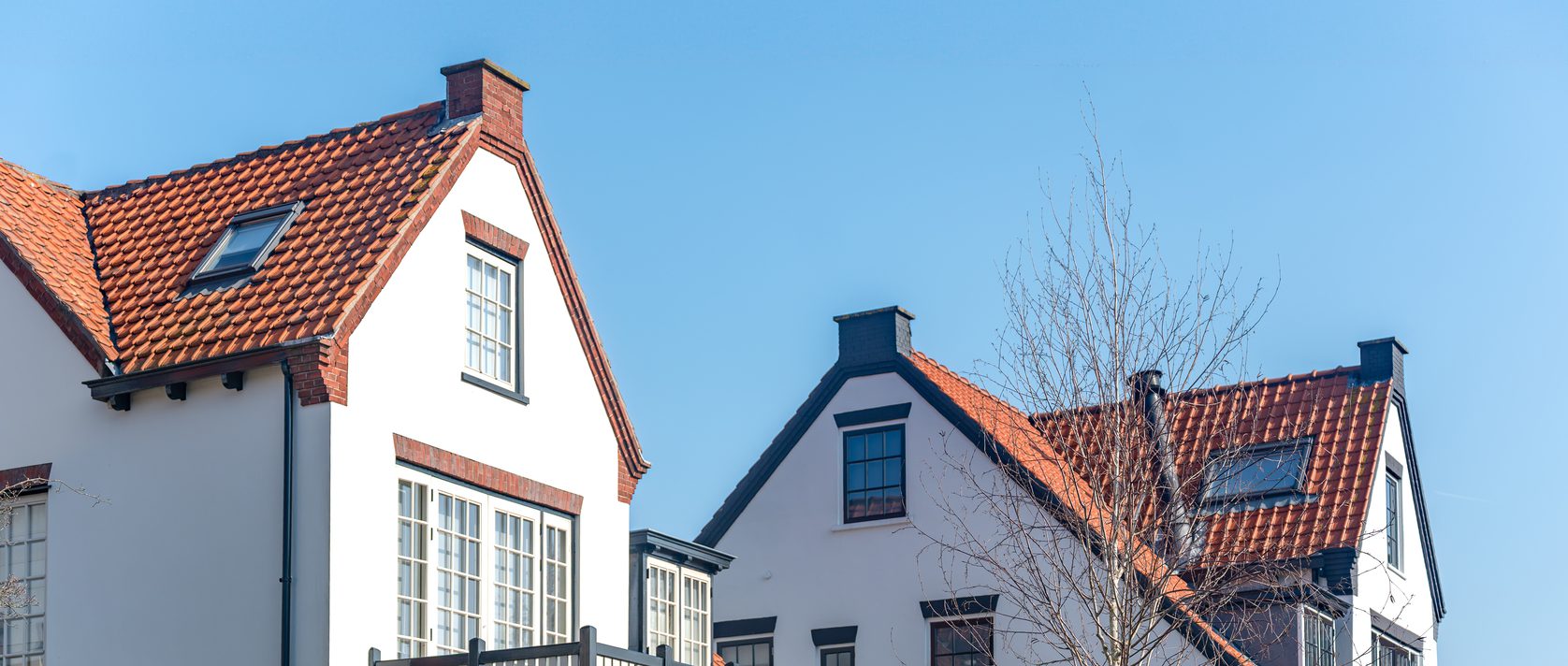Klassiek sfeerbeeld huizen Oegstgeest